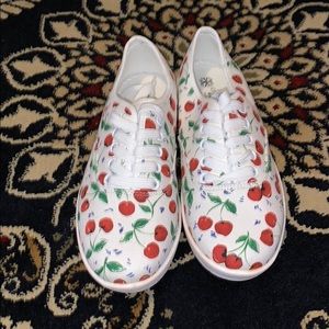 Cherry Print Cushion Walk by Avon Shoes